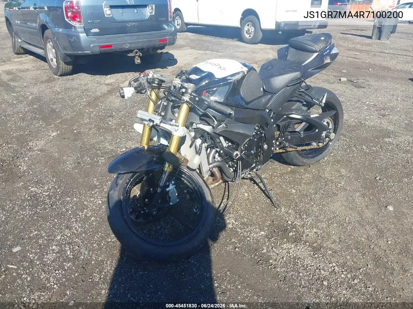 2024 Suzuki Gsx-R750 VIN: JS1GR7MA4R7100200 Lot: 45451830