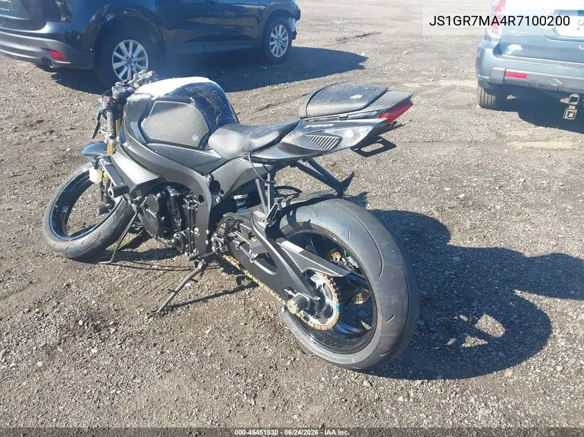 2024 Suzuki Gsx-R750 VIN: JS1GR7MA4R7100200 Lot: 45451830