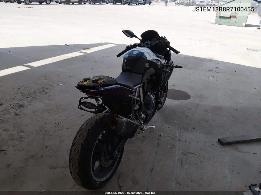 2024 Suzuki Gsx800 F VIN: JS1EM13B8R7100455 Lot: 45471920