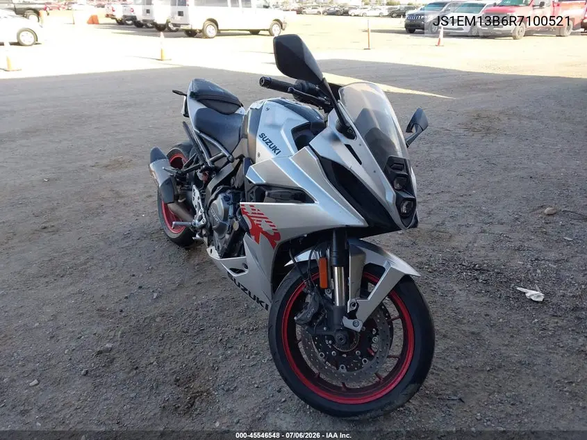 2024 Suzuki Gsx800 F VIN: JS1EM13B6R7100521 Lot: 45546548