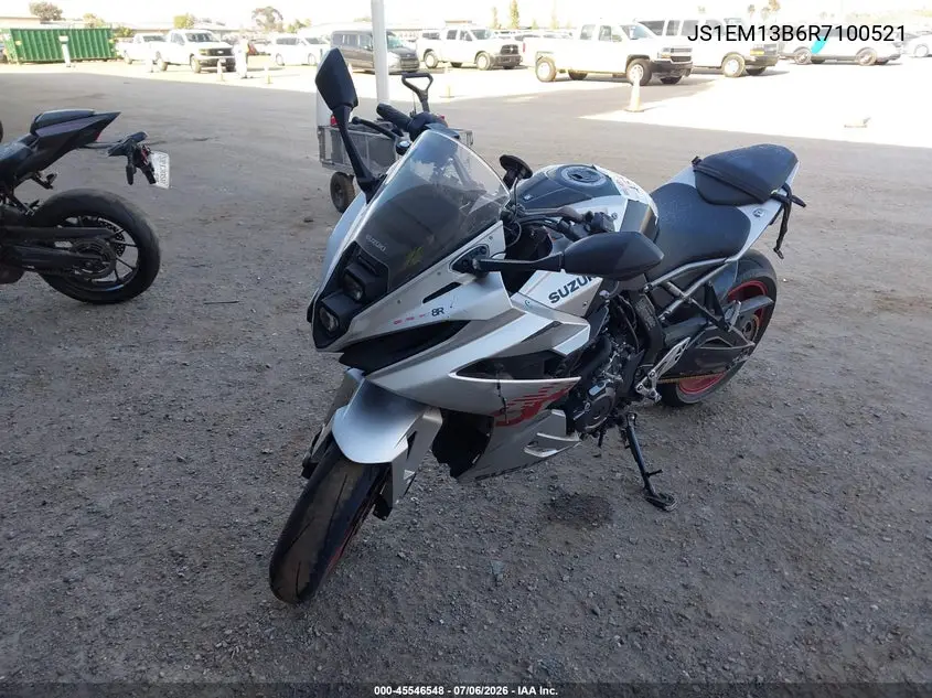2024 Suzuki Gsx800 F VIN: JS1EM13B6R7100521 Lot: 45546548