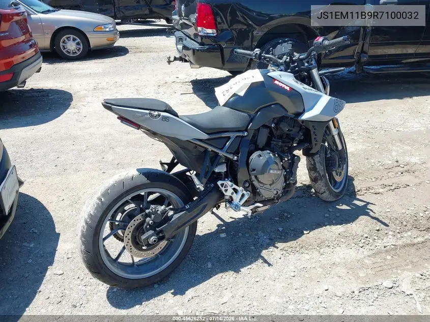 2024 Suzuki Gsx800 R VIN: JS1EM11B9R7100032 Lot: 45626252