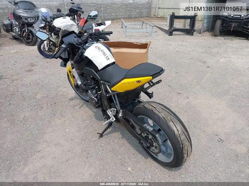 2024 Suzuki Gsx800 F VIN: JS1EM13B1R7101057 Lot: 45659038