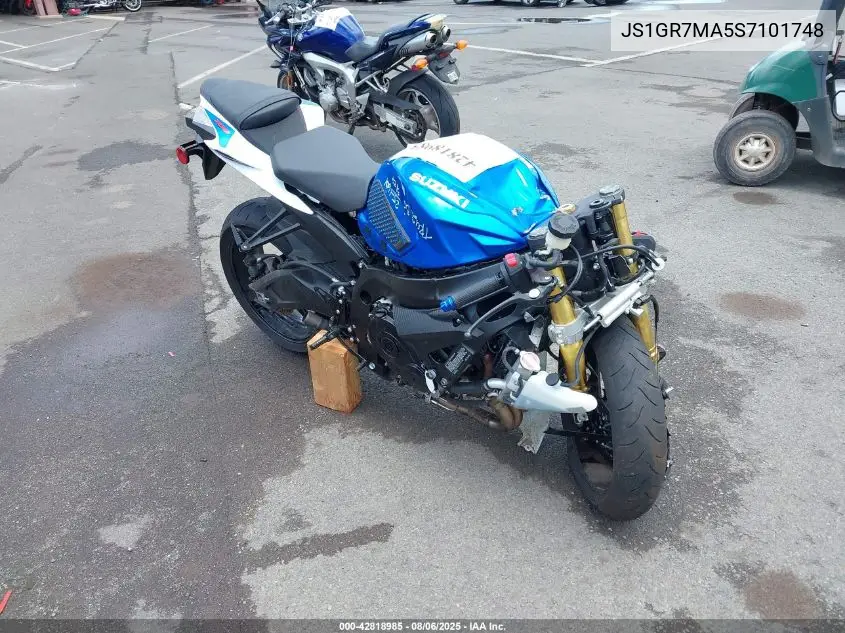 2025 Suzuki Gsx-R750 VIN: JS1GR7MA5S7101748 Lot: 42818985