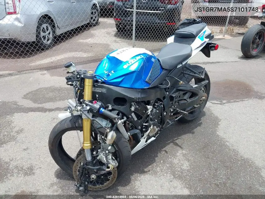 2025 Suzuki Gsx-R750 VIN: JS1GR7MA5S7101748 Lot: 42818985