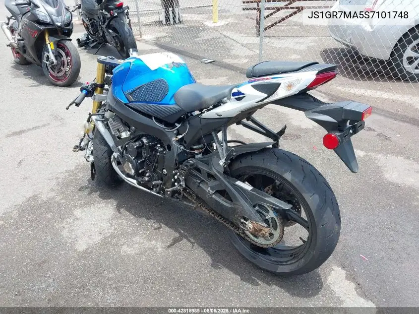2025 Suzuki Gsx-R750 VIN: JS1GR7MA5S7101748 Lot: 42818985