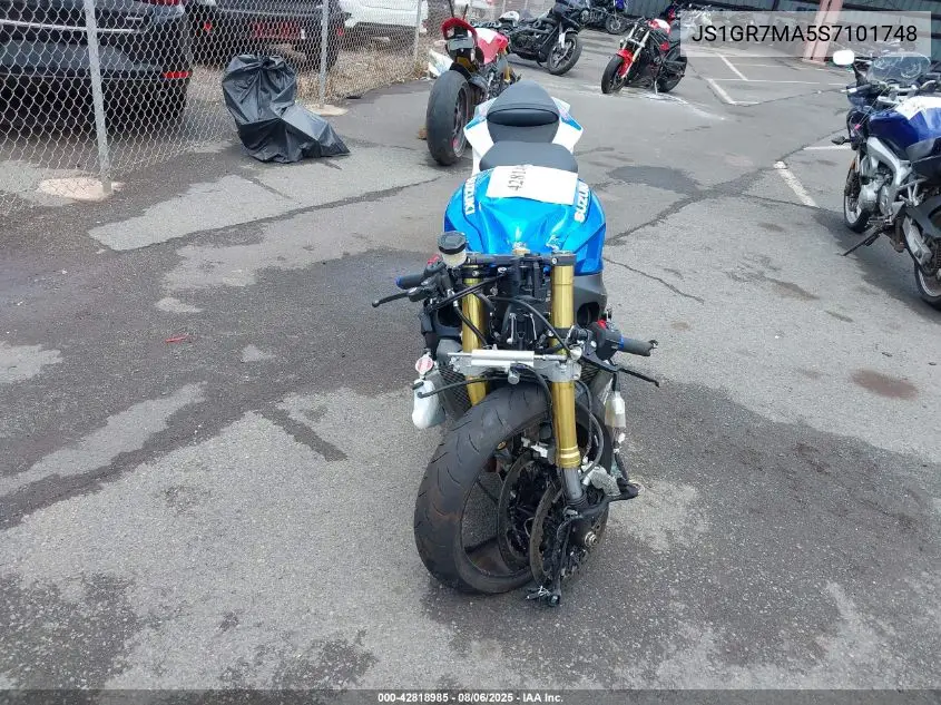 2025 Suzuki Gsx-R750 VIN: JS1GR7MA5S7101748 Lot: 42818985