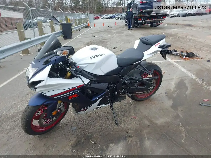 2025 Suzuki Gsx-R750 VIN: JS1GR7MA9S7100828 Lot: 44440610