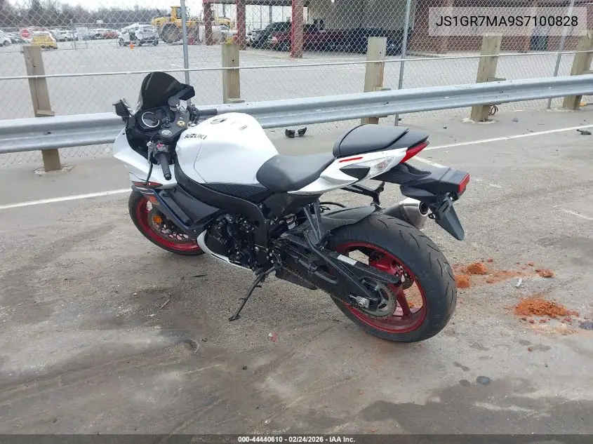 2025 Suzuki Gsx-R750 VIN: JS1GR7MA9S7100828 Lot: 44440610