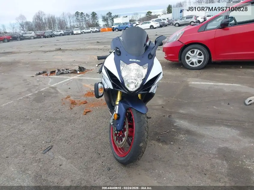 2025 Suzuki Gsx-R750 VIN: JS1GR7MA9S7100828 Lot: 44440610
