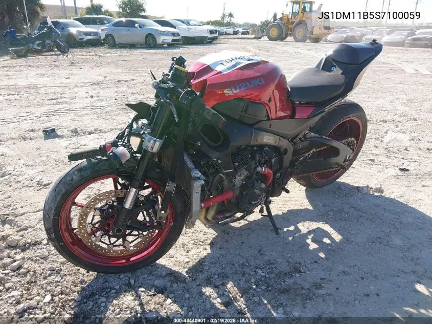 2025 Suzuki Gsx-R1000 VIN: JS1DM11B5S7100059 Lot: 44440901