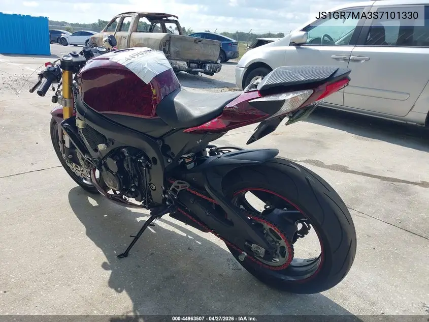2025 Suzuki Gsx-R750 VIN: JS1GR7MA3S7101330 Lot: 44963507