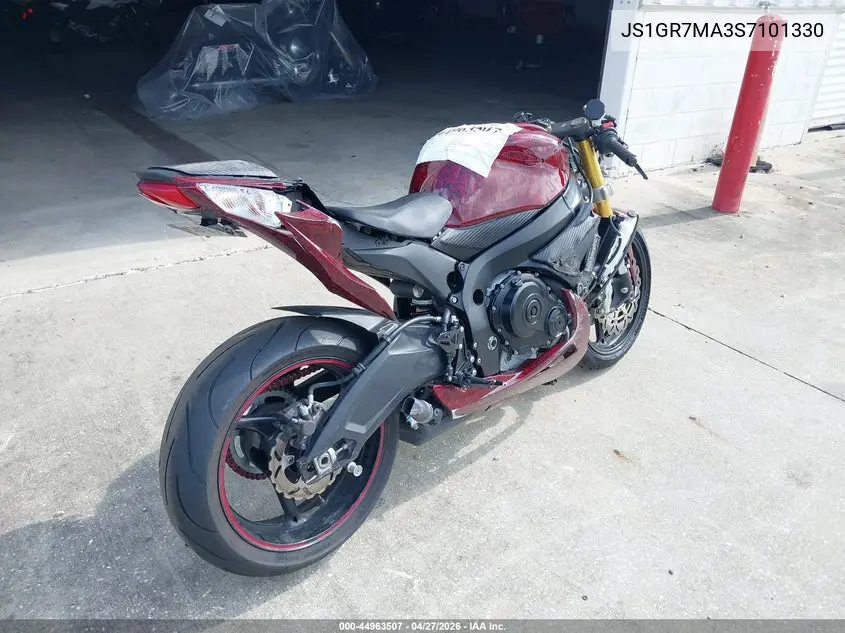 2025 Suzuki Gsx-R750 VIN: JS1GR7MA3S7101330 Lot: 44963507