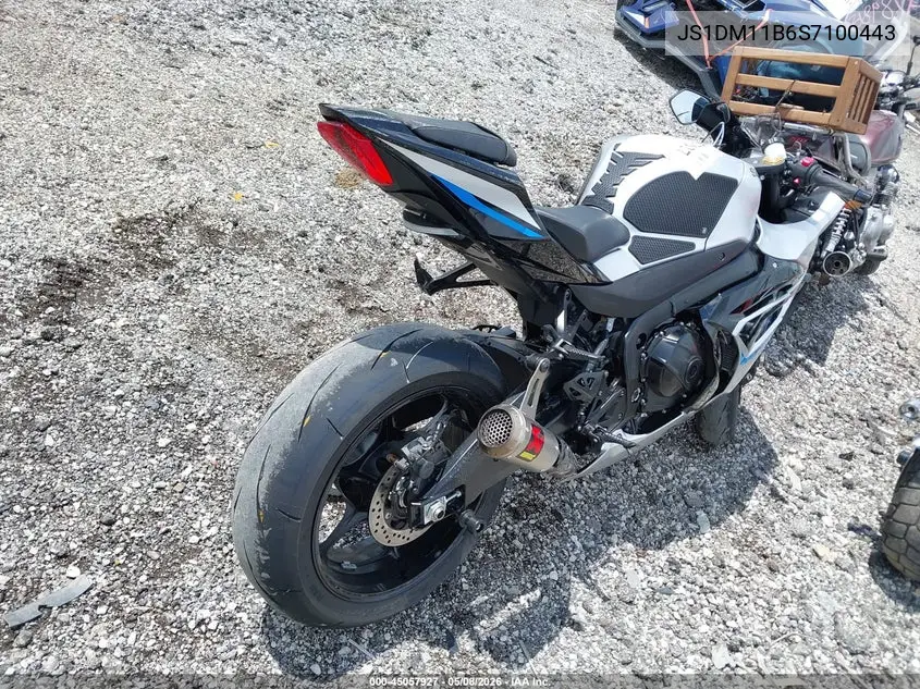 2025 Suzuki Gsx-R1000 VIN: JS1DM11B6S7100443 Lot: 45057927