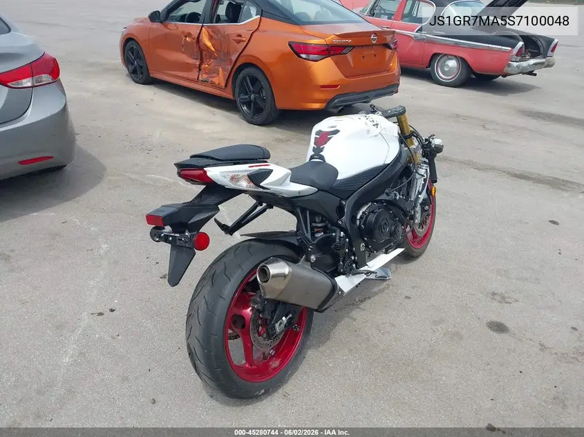 2025 Suzuki Gsx-R750 VIN: JS1GR7MA5S7100048 Lot: 45280744