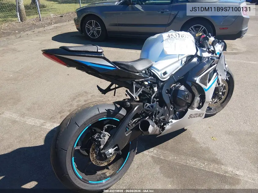 2025 Suzuki Gsx-R1000 VIN: JS1DM11B9S7100131 Lot: 45310939