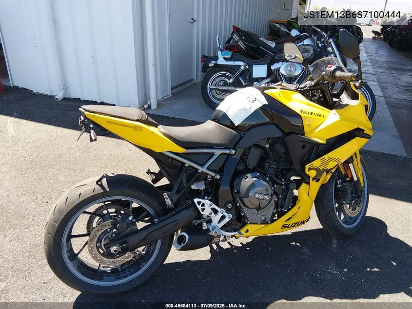 2025 Suzuki Gsx800 F VIN: JS1EM13B6S7100444 Lot: 45584113