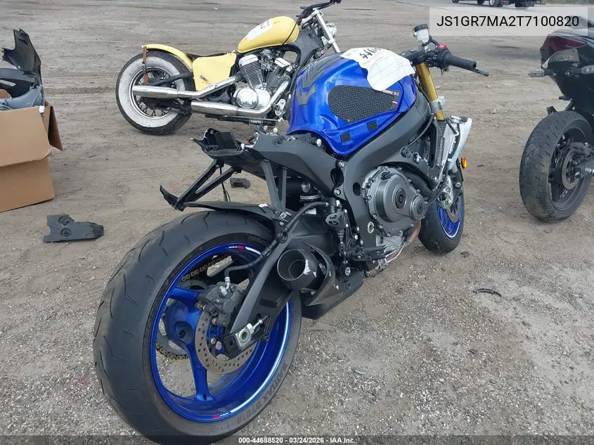 2026 Suzuki Gsx-R750 VIN: JS1GR7MA2T7100820 Lot: 44688520