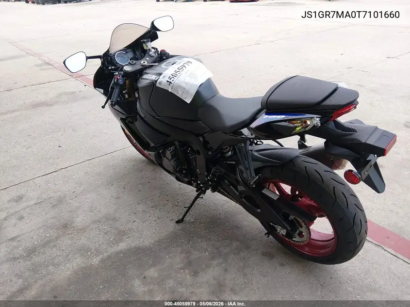 2026 Suzuki Gsx-R750 VIN: JS1GR7MA0T7101660 Lot: 45055979