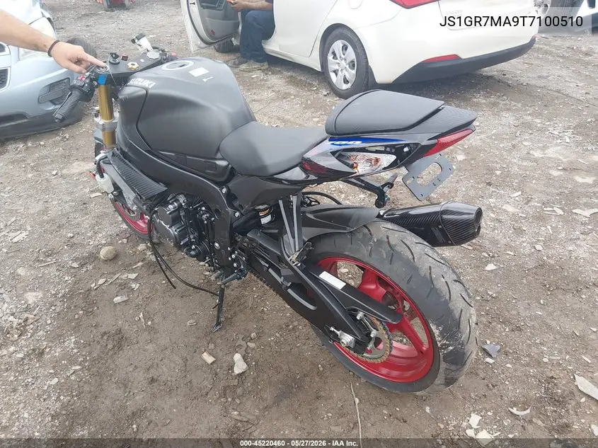 2026 Suzuki Gsx-R750 VIN: JS1GR7MA9T7100510 Lot: 45220460