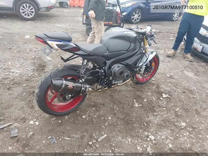 2026 Suzuki Gsx-R750 VIN: JS1GR7MA9T7100510 Lot: 45220460