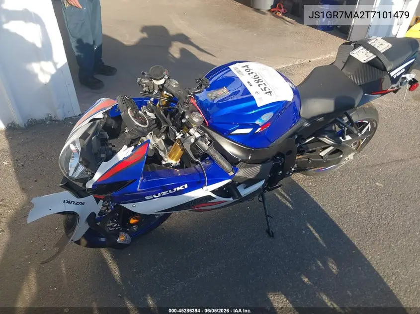 2026 Suzuki Gsx-R750 VIN: JS1GR7MA2T7101479 Lot: 45286394