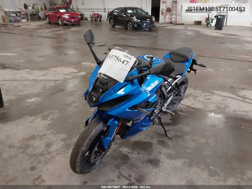 2026 Suzuki Gsx800 F VIN: JS1EM13B5T7100453 Lot: 45375647