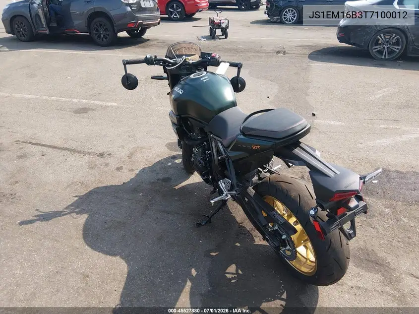 2026 Suzuki Gsx800 Tt VIN: JS1EM16B3T7100012 Lot: 45527880
