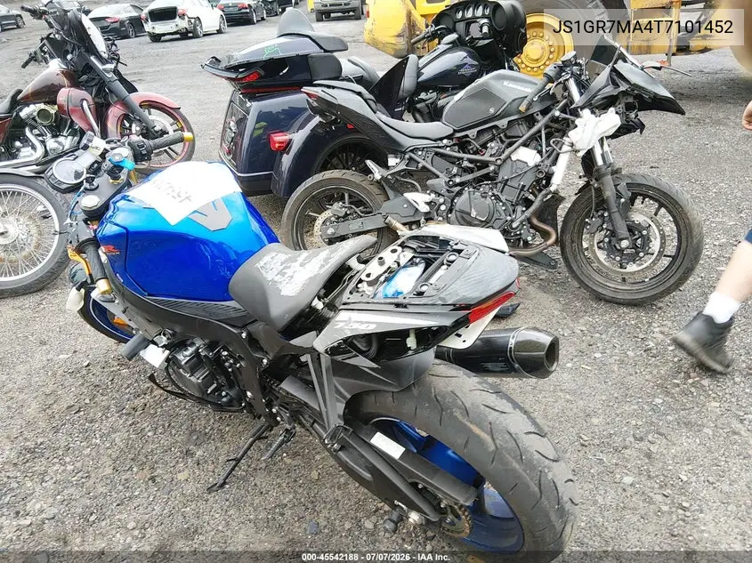 2026 Suzuki Gsx-R750 VIN: JS1GR7MA4T7101452 Lot: 45542188