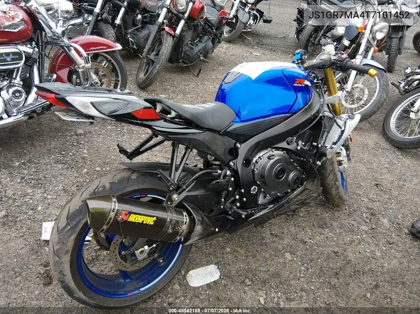 2026 Suzuki Gsx-R750 VIN: JS1GR7MA4T7101452 Lot: 45542188