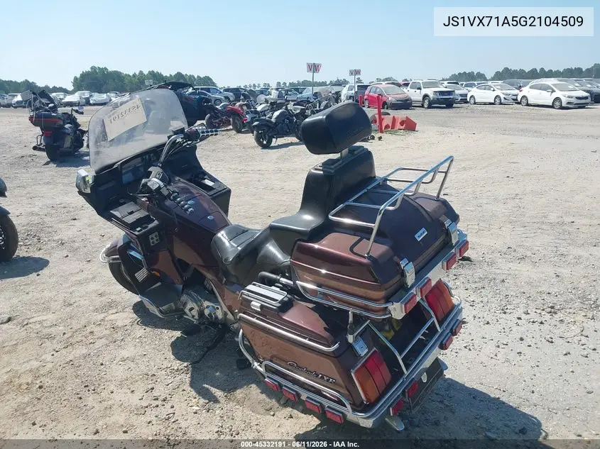 1986 Suzuki Gv1400 Gd VIN: JS1VX71A5G2104509 Lot: 45332191