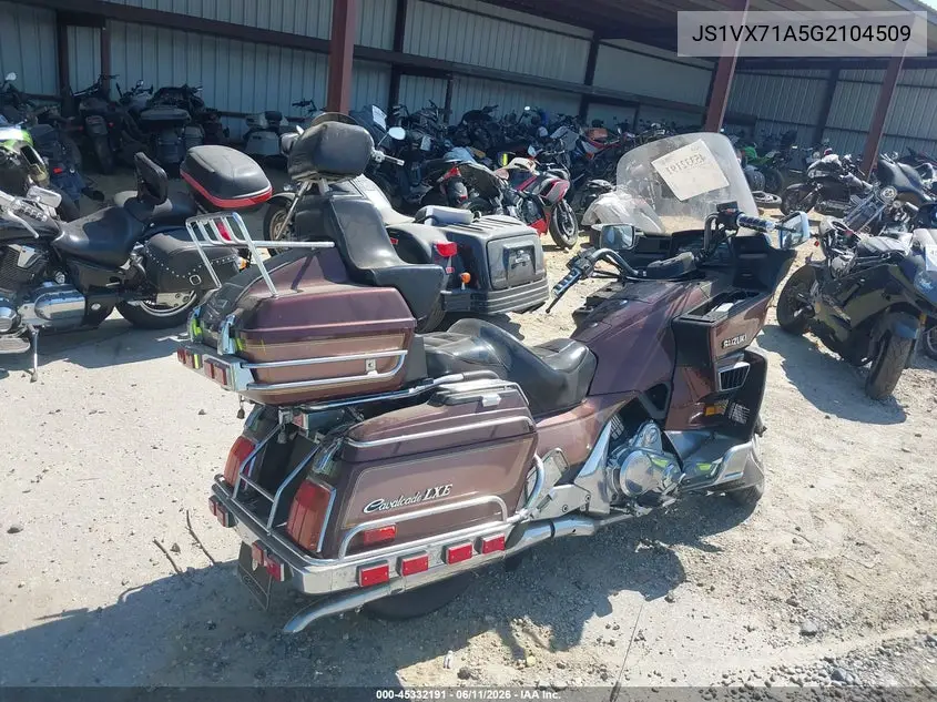 1986 Suzuki Gv1400 Gd VIN: JS1VX71A5G2104509 Lot: 45332191