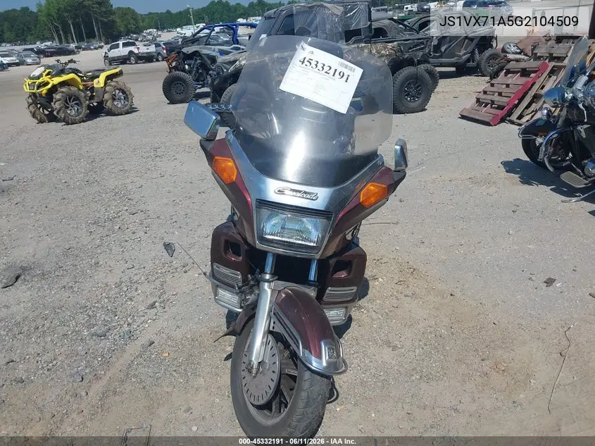 1986 Suzuki Gv1400 Gd VIN: JS1VX71A5G2104509 Lot: 45332191