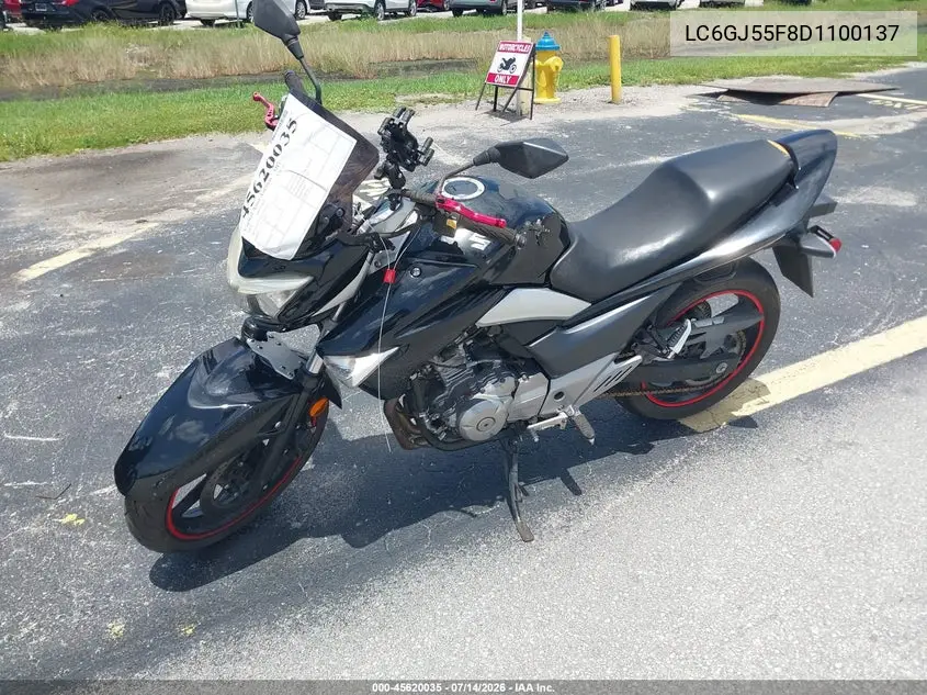 2013 Suzuki Gw250 VIN: LC6GJ55F8D1100137 Lot: 45620035