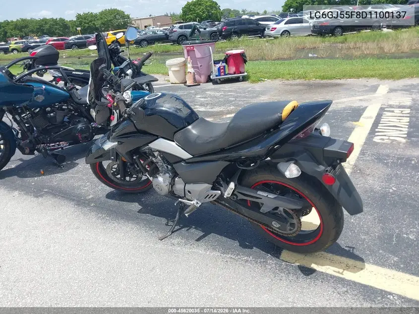 2013 Suzuki Gw250 VIN: LC6GJ55F8D1100137 Lot: 45620035