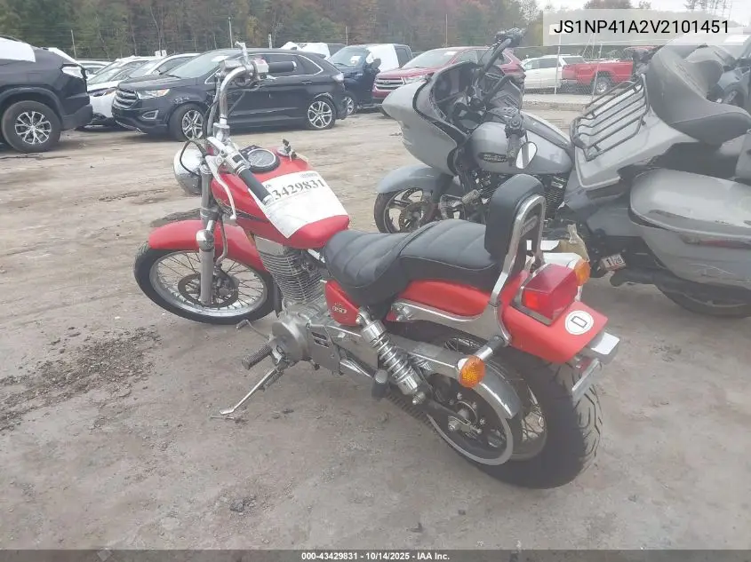 1997 Suzuki Ls650 P VIN: JS1NP41A2V2101451 Lot: 43429831