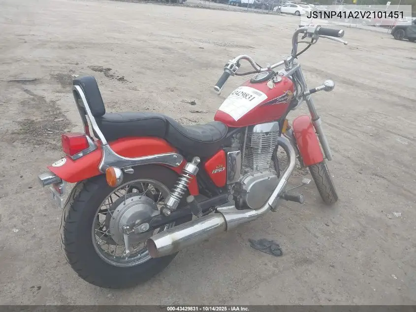 1997 Suzuki Ls650 P VIN: JS1NP41A2V2101451 Lot: 43429831