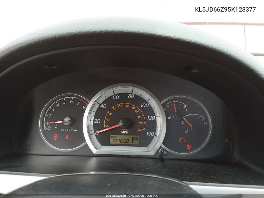2005 Suzuki Reno S VIN: KL5JD66Z95K123377 Lot: 45652459