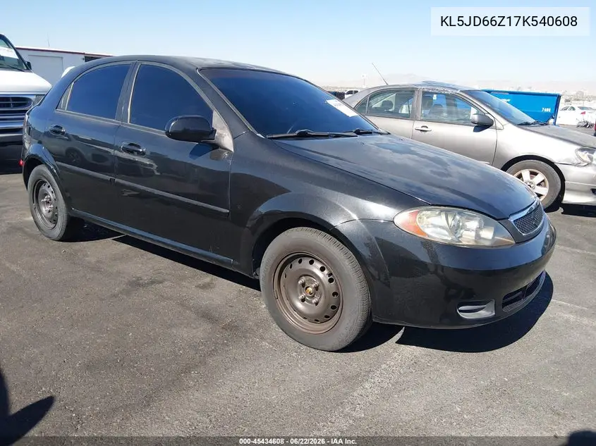 2007 Suzuki Reno Abs VIN: KL5JD66Z17K540608 Lot: 45434608