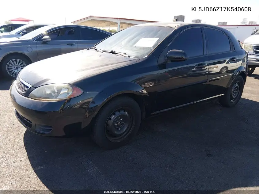 2007 Suzuki Reno Abs VIN: KL5JD66Z17K540608 Lot: 45434608