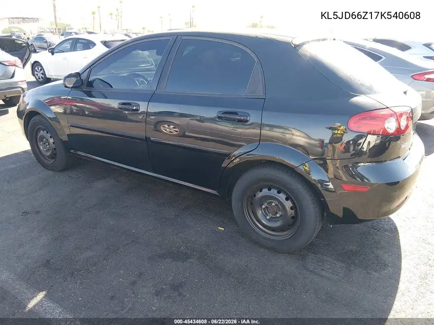 2007 Suzuki Reno Abs VIN: KL5JD66Z17K540608 Lot: 45434608