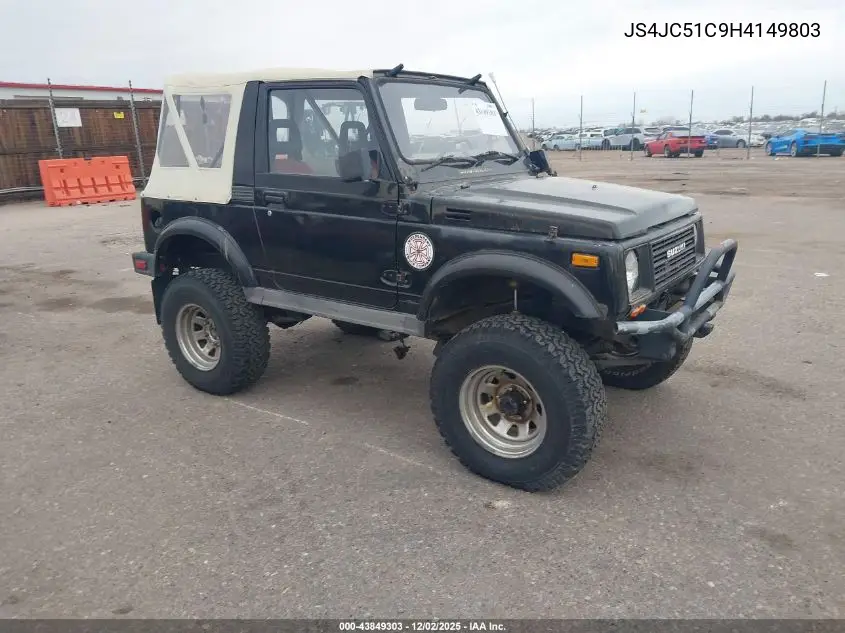 1987 Suzuki Samurai VIN: JS4JC51C9H4149803 Lot: 43849303