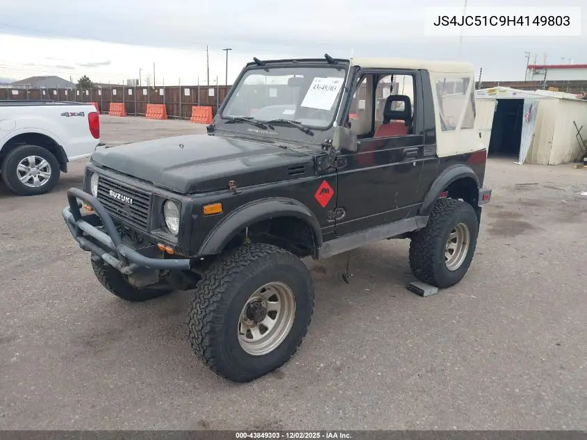 1987 Suzuki Samurai VIN: JS4JC51C9H4149803 Lot: 43849303