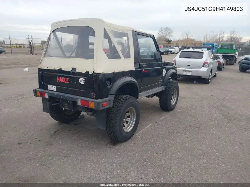 1987 Suzuki Samurai VIN: JS4JC51C9H4149803 Lot: 43849303
