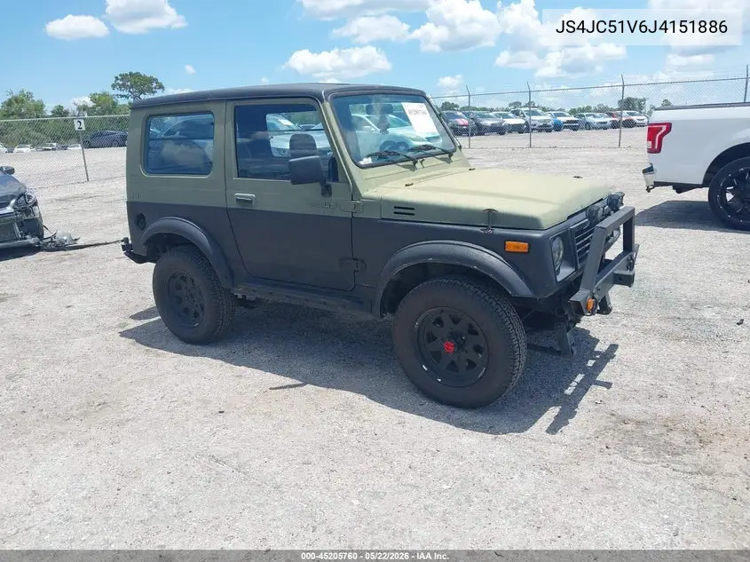 1988 Suzuki Samurai VIN: JS4JC51V6J4151886 Lot: 45205760