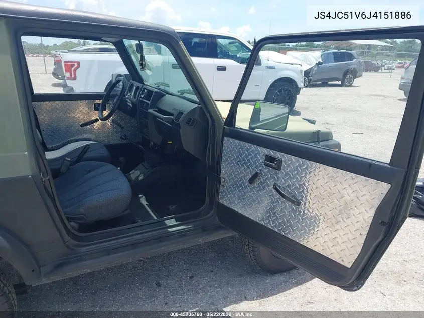 1988 Suzuki Samurai VIN: JS4JC51V6J4151886 Lot: 45205760