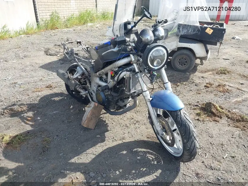 2001 Suzuki Sv650 S VIN: JS1VP52A712104280 Lot: 44618292
