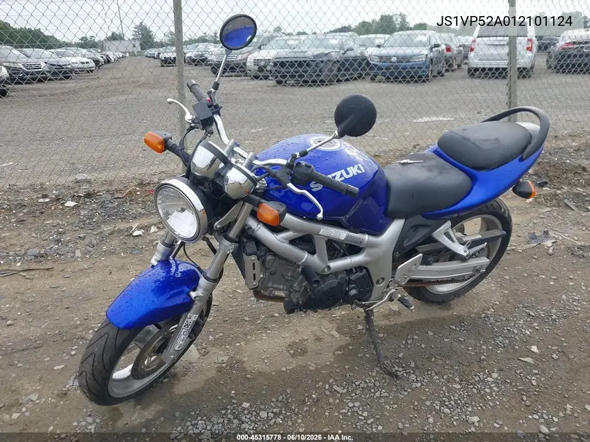 2001 Suzuki Sv650 S VIN: JS1VP52A012101124 Lot: 45315778