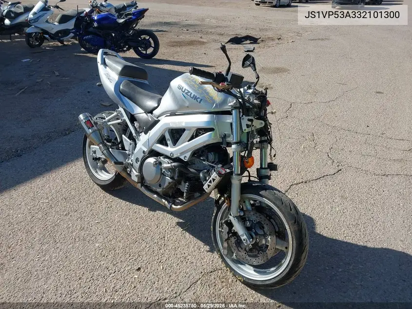 2003 Suzuki Sv650 VIN: JS1VP53A332101300 Lot: 45235750