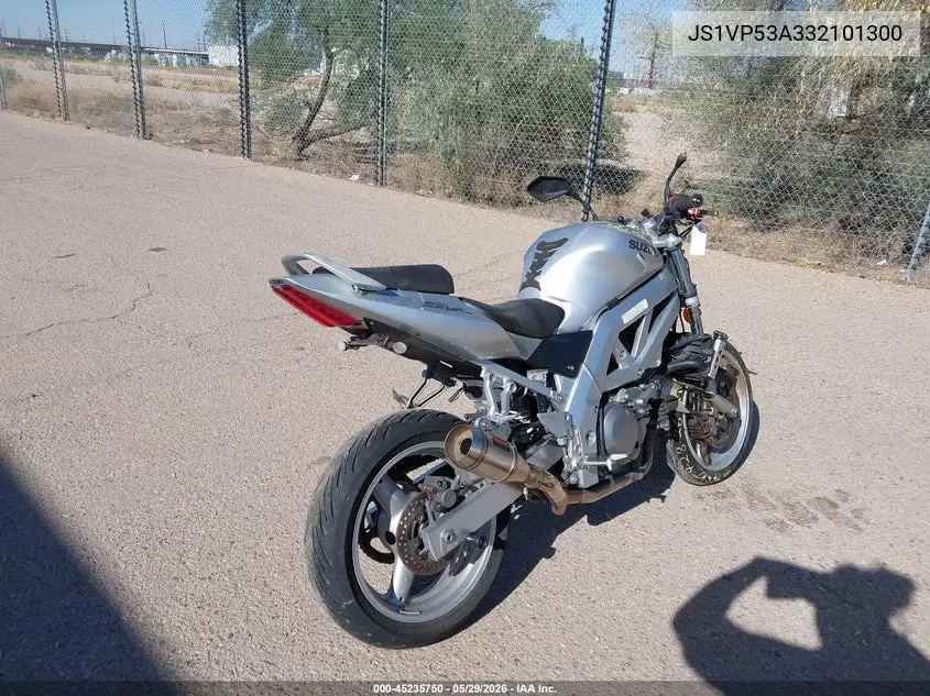 2003 Suzuki Sv650 VIN: JS1VP53A332101300 Lot: 45235750